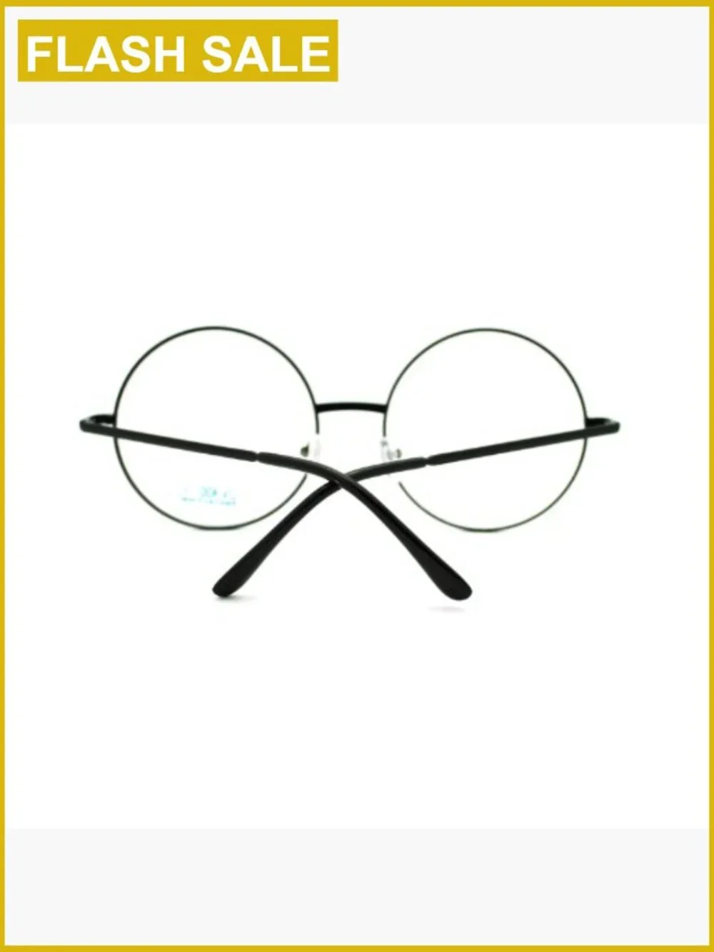 Super Oversized Round Circle Frame Clear Lens UV400 Glasses